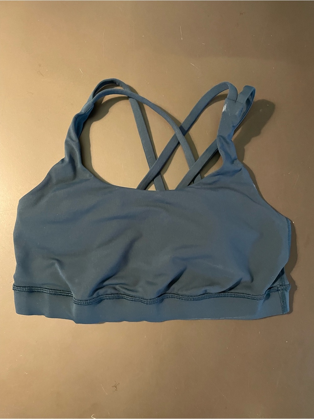 lululemon athletica blue green sports bra